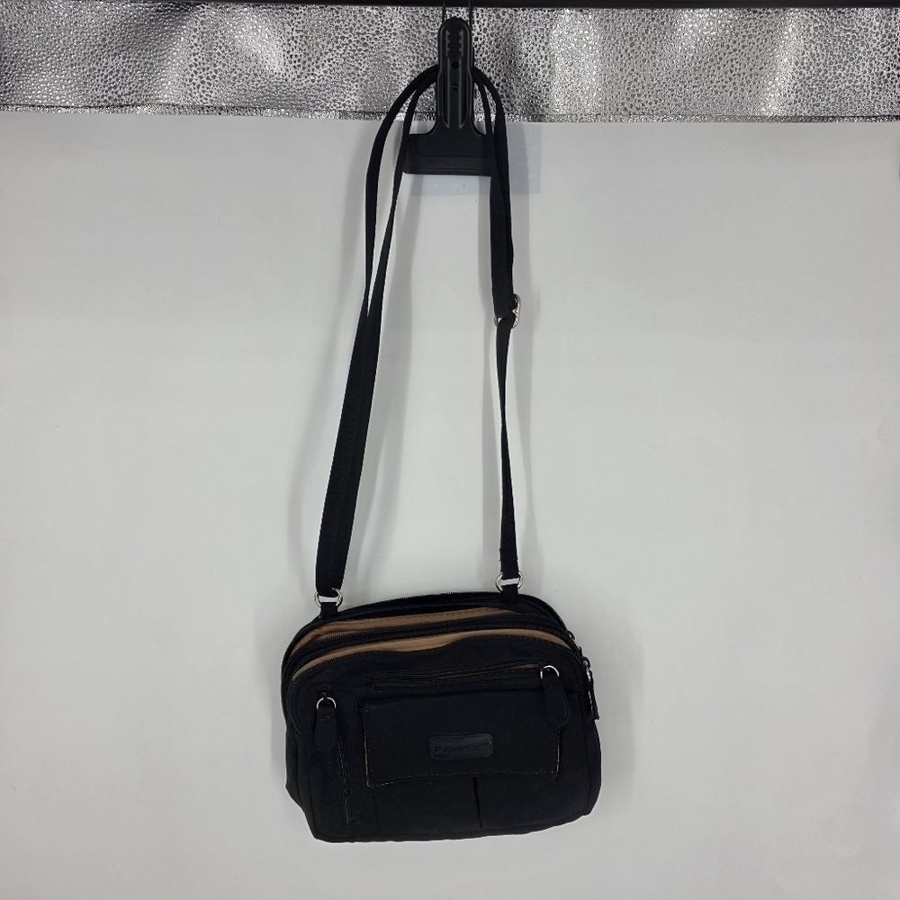 St. John's Bay Black Crossbody Bag Multi-Pocket Organizer Purse Travel